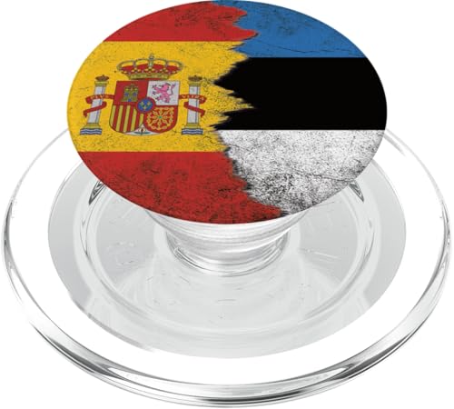 Spanien & Estland Flaggen - Spanisch Estnisch PopSockets PopGrip für MagSafe Spanien & Estland Flaggen - Spanisch Estnisch PopSockets PopGrip für MagSafe von Irreverent Tees