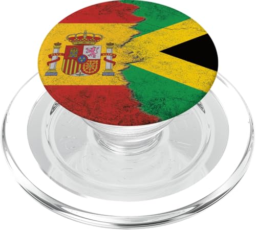 Spanien & Jamaika Flaggen - Spanisch Jamaikanisch PopSockets PopGrip für MagSafe Spanien & Jamaika Flaggen - Spanisch Jamaikanisch PopSockets PopGrip für MagSafe von Irreverent Tees