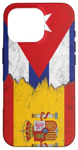 Spanien & Kuba Flaggen - Spanisch Kubanisch Hülle für iPhone 16 Pro von Irreverent Tees