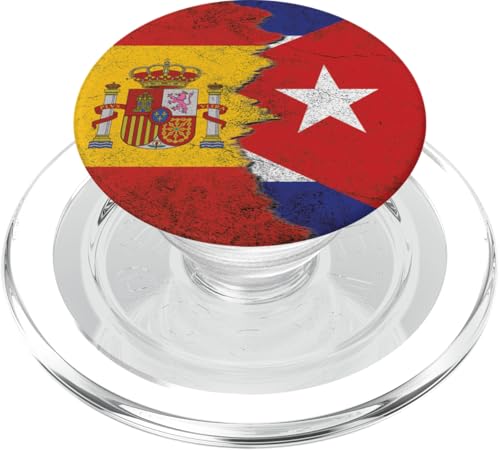Spanien & Kuba Flaggen - Spanisch Kubanisch PopSockets PopGrip für MagSafe Spanien & Kuba Flaggen - Spanisch Kubanisch PopSockets PopGrip für MagSafe von Irreverent Tees
