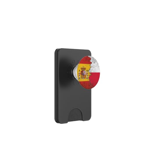 Spanien & Polen Flaggen - Spanischer Pol PopSockets PopWallet für MagSafe von Irreverent Tees
