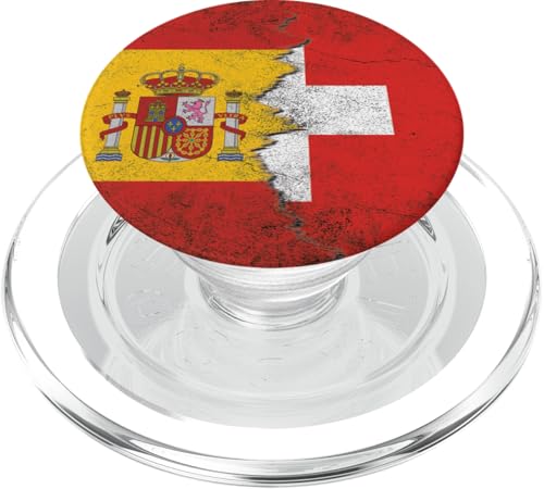 Spanien & Schweiz Flaggen - Spanisch Schweiz PopSockets PopGrip für MagSafe Spanien & Schweiz Flaggen - Spanisch Schweiz PopSockets PopGrip für MagSafe von Irreverent Tees