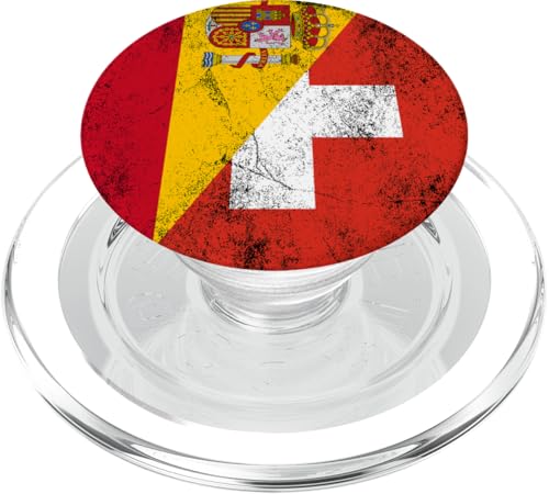 Spanien & Schweiz Flaggen - Spanisch Schweiz PopSockets PopGrip für MagSafe Spanien & Schweiz Flaggen - Spanisch Schweiz PopSockets PopGrip für MagSafe von Irreverent Tees