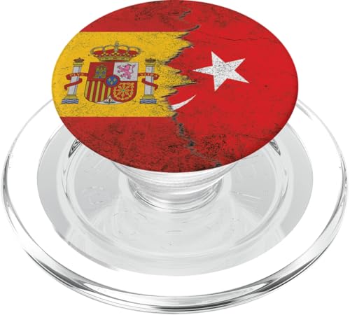 Spanien & Türkei Flaggen - Spanisch Türkisch PopSockets PopGrip für MagSafe Spanien & Türkei Flaggen - Spanisch Türkisch PopSockets PopGrip für MagSafe von Irreverent Tees