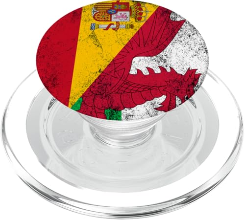 Spanien & Wales Flaggen - Spanisch Walisisch PopSockets PopGrip für MagSafe von Irreverent Tees