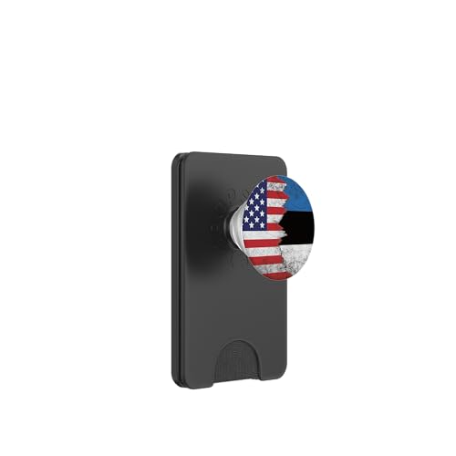 USA & Estland Flaggen - Vereinigte Staaten von Amerika, Estnisch PopSockets PopWallet für MagSafe USA & Estland Flaggen - Vereinigte Staaten von Amerika, Estnisch PopSockets PopWallet für MagSafe von Irreverent Tees
