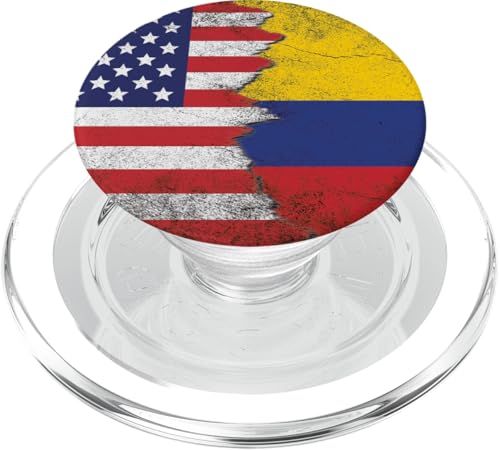 USA & Kolumbien Flaggen - Vereinigte Staaten von Amerika, Kolumbien PopSockets PopGrip für MagSafe USA & Kolumbien Flaggen - Vereinigte Staaten von Amerika, Kolumbien PopSockets PopGrip für MagSafe von Irreverent Tees