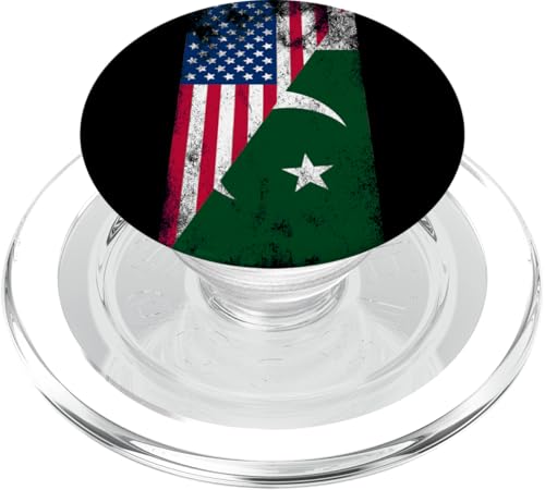 USA & Pakistan Flaggen - Vereinigte Staaten von Amerika, Pakistani PopSockets PopGrip für MagSafe USA & Pakistan Flaggen - Vereinigte Staaten von Amerika, Pakistani PopSockets PopGrip für MagSafe von Irreverent Tees