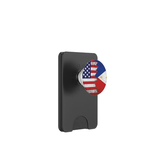 USA & Philippinen Flaggen - Vereinigte Staaten von Amerika, Filipino PopSockets PopWallet für MagSafe USA & Philippinen Flaggen - Vereinigte Staaten von Amerika, Filipino PopSockets PopWallet für MagSafe von Irreverent Tees