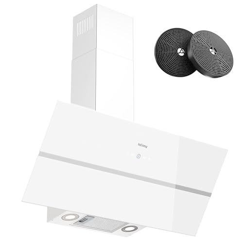 Dunstabzugshaube 90 cm,IsEasy Umluft Dunstabzugshaube mit 571 m³/h starke Saugleistung,4 Einstellstufen, Abluftmodus,1-9-Minuten-Timer, Kopffreie Abzugshaube, 61 dB, Weiß, Effizienz A++ [Energieklass Dunstabzugshaube 90 cm,IsEasy Umluft Dunstabzugshaube mit 571 m³/h starke Saugleistung,4 Einstellstufen, Abluftmodus,1-9-Minuten-Timer, Kopffreie Abzugshaube, 61 dB, Weiß, Effizienz A++ [Energieklass von IsEasy