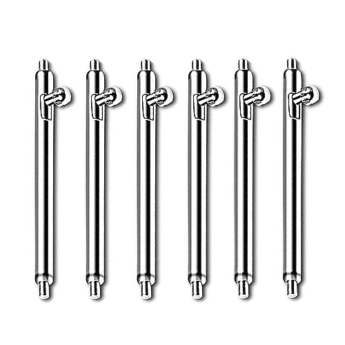 Issinlky 6 Quick Release Riemen Zubehör Premium Verlängern Edelstahl Federstege 18mm Spring Bar 1,50mm Ø für Garmin Vivoactive 4S, Garmin Vivoactive 3S, Garmin Venu 2S von Issinlky