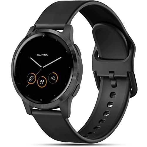 Issinlky Armband für Garmin Vivoactive 4S/Venu 2S/Venu 3S/Vivomove 3S, 18mm Armband Silikonarmband für Fossil Damen Gen 6/Fossil Damen Gen 5E/Fossil Damen Q Venture HR Gen 4/Gen 3 von Issinlky