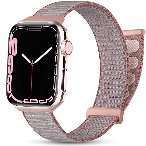 Issinlky Sport Loop ArmBand Kompatibel mit Apple Watch ArmBand 38mm 40mm 41mm, Nylon Klettband Ersatzband für iWatch SE Serie 8 7 6 5 4 3 2 1 von Issinlky