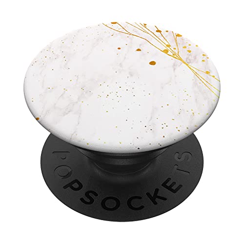 weiß mit goldenen Adern PopSockets mit austauschbarem PopGrip weiß mit goldenen Adern PopSockets mit austauschbarem PopGrip von It's Art