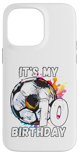 Kinder Awesome Soccer 10. Geburtstag Fußball Geburtstag Party Hülle für iPhone 14 Pro Max von It's My Birthday Soccer Party Gifts & Apparel