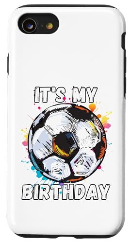 Kinder Awesome Soccer 10. Geburtstag Fußball Geburtstag Party Hülle für iPhone SE (2020) / 7 / 8 von It's My Birthday Soccer Party Gifts & Apparel
