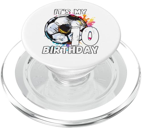 Kinder Awesome Soccer 10. Geburtstag Fußball Geburtstag Party PopSockets PopGrip für MagSafe Kinder Awesome Soccer 10. Geburtstag Fußball Geburtstag Party PopSockets PopGrip für MagSafe von It's My Birthday Soccer Party Gifts & Apparel