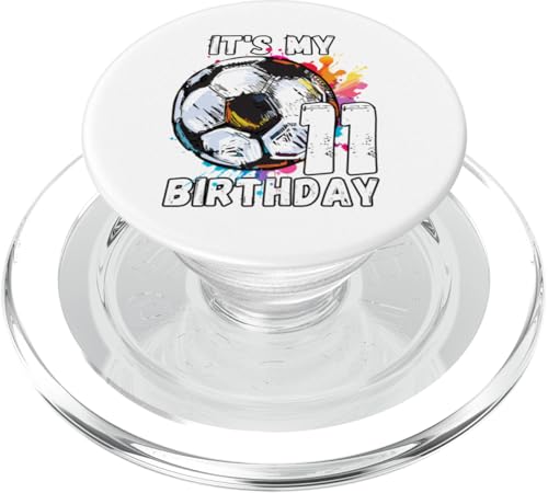 Kinder Awesome Soccer 11. Geburtstag Fußball Geburtstag Party PopSockets PopGrip für MagSafe von It's My Birthday Soccer Party Gifts & Apparel