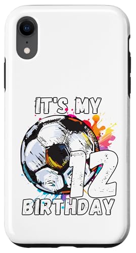 Kinder Awesome Soccer 12. Geburtstag Fußball Geburtstag Party Hülle für iPhone XR Kinder Awesome Soccer 12. Geburtstag Fußball Geburtstag Party Hülle für iPhone XR von It's My Birthday Soccer Party Gifts & Apparel