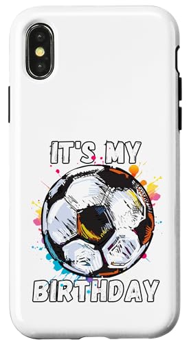 Kinder Awesome Soccer 14. Geburtstag Fußball Geburtstag Party Hülle für iPhone X/XS Kinder Awesome Soccer 14. Geburtstag Fußball Geburtstag Party Hülle für iPhone X/XS von It's My Birthday Soccer Party Gifts & Apparel