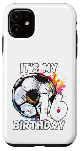 Kinder Awesome Soccer 16. Geburtstag Fußball Geburtstag Party Hülle für iPhone 11 Kinder Awesome Soccer 16. Geburtstag Fußball Geburtstag Party Hülle für iPhone 11 von It's My Birthday Soccer Party Gifts & Apparel