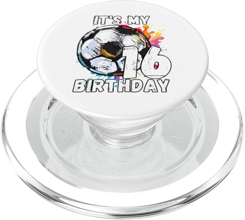 Kinder Awesome Soccer 16. Geburtstag Fußball Geburtstag Party PopSockets PopGrip für MagSafe von It's My Birthday Soccer Party Gifts & Apparel