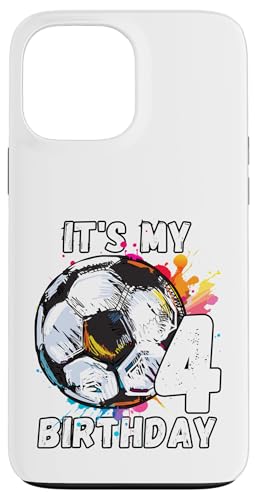 Kinder Awesome Soccer 4. Geburtstag Fußball Geburtstag Party Hülle für iPhone 13 Pro Max Kinder Awesome Soccer 4. Geburtstag Fußball Geburtstag Party Hülle für iPhone 13 Pro Max von It's My Birthday Soccer Party Gifts & Apparel