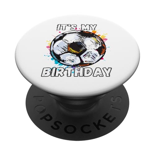 Kinder Awesome Soccer 4. Geburtstag Fußball Geburtstag Party PopSockets Klebender PopGrip Kinder Awesome Soccer 4. Geburtstag Fußball Geburtstag Party PopSockets Klebender PopGrip von It's My Birthday Soccer Party Gifts & Apparel