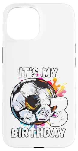 Kinder-Fußball-Geburtstagsparty zum 3. Geburtstag Hülle für iPhone 15 Kinder-Fußball-Geburtstagsparty zum 3. Geburtstag Hülle für iPhone 15 von It's My Birthday Soccer Party Gifts & Apparel