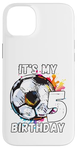Kinder-Fußball-Geburtstagsparty zum 5. Geburtstag Hülle für iPhone 14 Plus Kinder-Fußball-Geburtstagsparty zum 5. Geburtstag Hülle für iPhone 14 Plus von It's My Birthday Soccer Party Gifts & Apparel