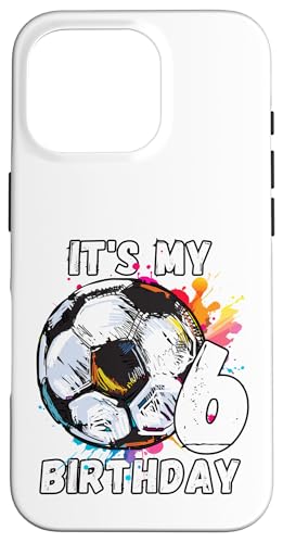 Kinder-Fußball-Geburtstagsparty zum 6. Geburtstag Hülle für iPhone 16 Pro Kinder-Fußball-Geburtstagsparty zum 6. Geburtstag Hülle für iPhone 16 Pro von It's My Birthday Soccer Party Gifts & Apparel