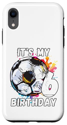 Kinder-Fußball-Geburtstagsparty zum 6. Geburtstag Hülle für iPhone XR Kinder-Fußball-Geburtstagsparty zum 6. Geburtstag Hülle für iPhone XR von It's My Birthday Soccer Party Gifts & Apparel