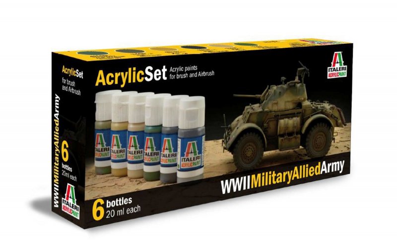 Acryl Set WWII Military Allied Army von Italeri
