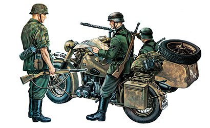 BMW R 75 mit Beiwagen BMW R 75 mit Beiwagen von Italeri