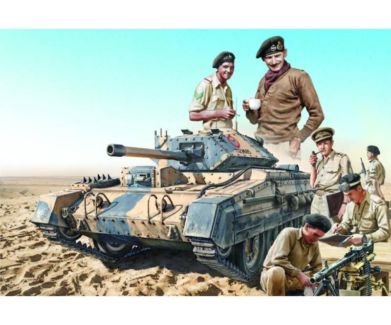 Brit. Crusader Mk.III m. Besatzung von Italeri