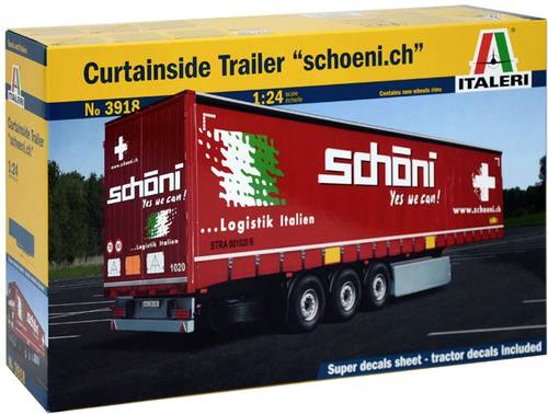 Italeri 3918 Planen-Auflieger Truckmodell Bausatz 1:24 von Italeri