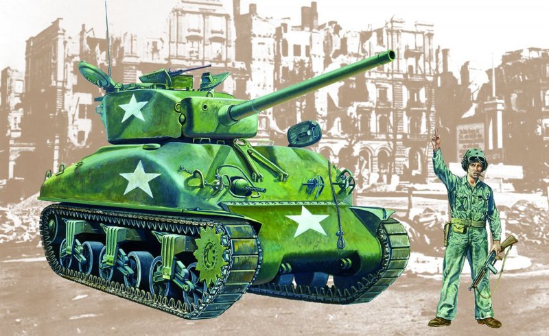 Sherman M4 A1 von Italeri
