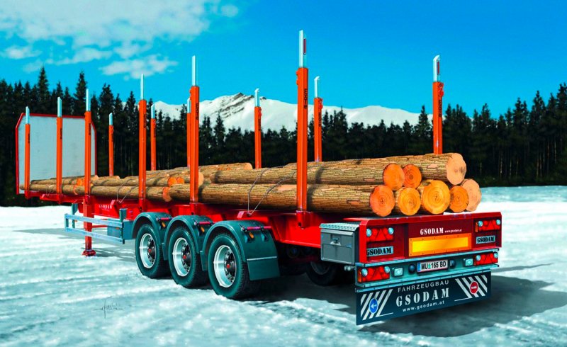 Timber Trailer / Logger Trailer von Italeri