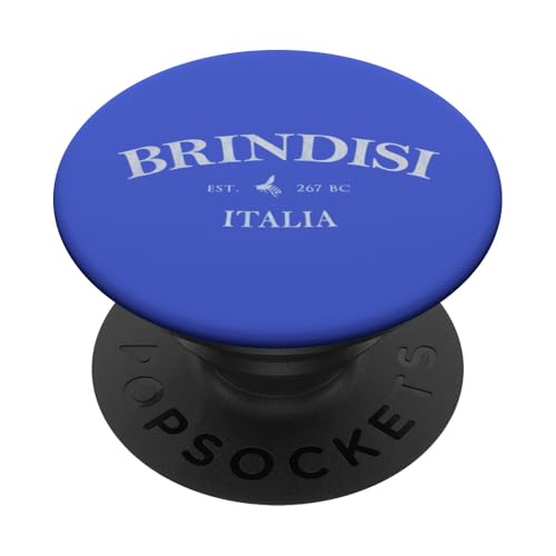 Brindisi Italien | Brindisi Puglia Italia Grafikdruck PopSockets Klebender PopGrip von Italian Apparel Tr.