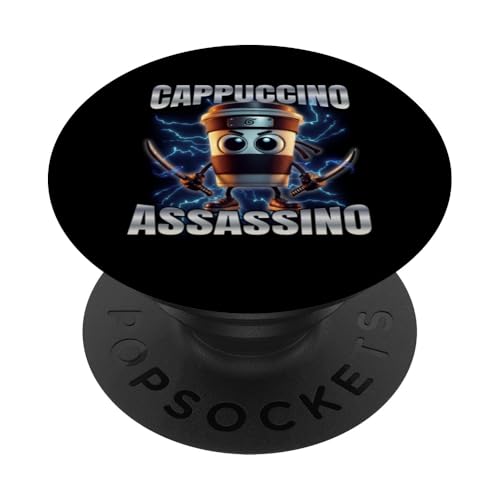 Cappuccino Assassino PopSockets Klebender PopGrip von Italian Brainrot