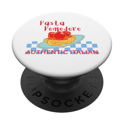Pasta Pomodoro Tomaten Authentischer italienischer Sommer PopSockets Klebender PopGrip von Italian summer tomatoes il pomodoro