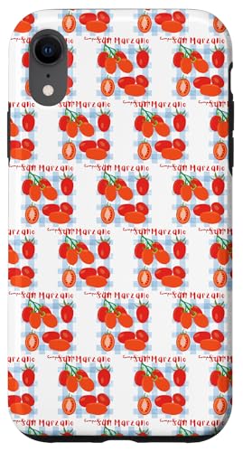 San Marzano Kampanien Italien italienische Tomate Mädchen Sommer Hülle für iPhone XR von Italian summer tomatoes il pomodoro