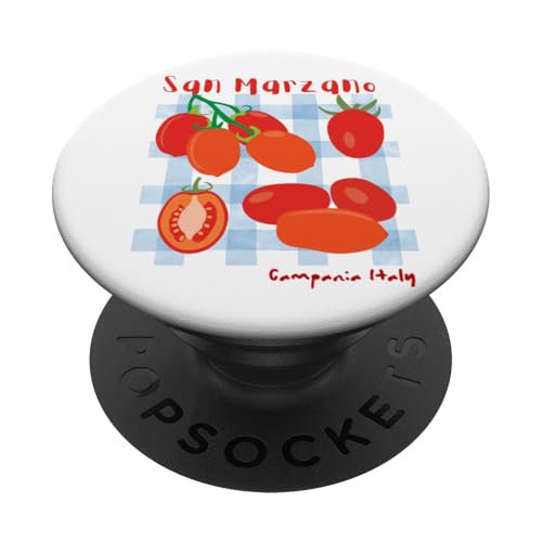 San Marzano Kampanien Italien italienische Tomate Mädchen Sommer PopSockets Klebender PopGrip von Italian summer tomatoes il pomodoro