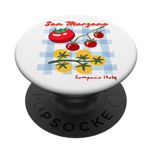 San Marzano Kampanien Italien italienische Tomate Mädchen Sommer PopSockets Klebender PopGrip von Italian summer tomatoes il pomodoro