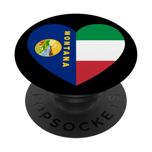 Montana and Italy Flags: Heart Shaped Unity PopSockets Klebender PopGrip Montana and Italy Flags: Heart Shaped Unity PopSockets Klebender PopGrip von Italy Love Pride Merch