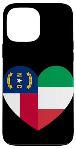 N. Carolina and Italy Flags: Heart Shaped Unity Hülle für iPhone 13 Pro Max N. Carolina and Italy Flags: Heart Shaped Unity Hülle für iPhone 13 Pro Max von Italy Love Pride Merch