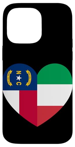 N. Carolina and Italy Flags: Heart Shaped Unity Hülle für iPhone 14 Pro Max N. Carolina and Italy Flags: Heart Shaped Unity Hülle für iPhone 14 Pro Max von Italy Love Pride Merch