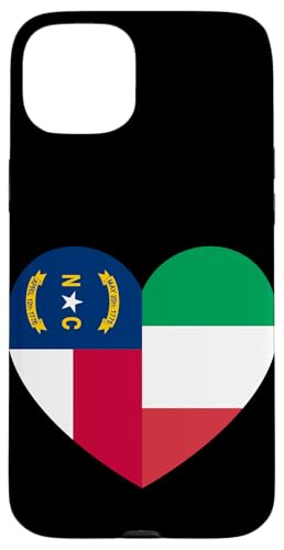 N. Carolina and Italy Flags: Heart Shaped Unity Hülle für iPhone 15 Plus N. Carolina and Italy Flags: Heart Shaped Unity Hülle für iPhone 15 Plus von Italy Love Pride Merch