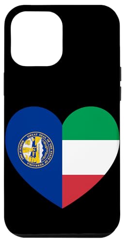 Nebraska and Italy Flags: Heart Shaped Unity Hülle für iPhone 12 Pro Max Nebraska and Italy Flags: Heart Shaped Unity Hülle für iPhone 12 Pro Max von Italy Love Pride Merch