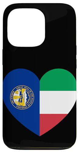 Nebraska and Italy Flags: Heart Shaped Unity Hülle für iPhone 13 Pro Nebraska and Italy Flags: Heart Shaped Unity Hülle für iPhone 13 Pro von Italy Love Pride Merch